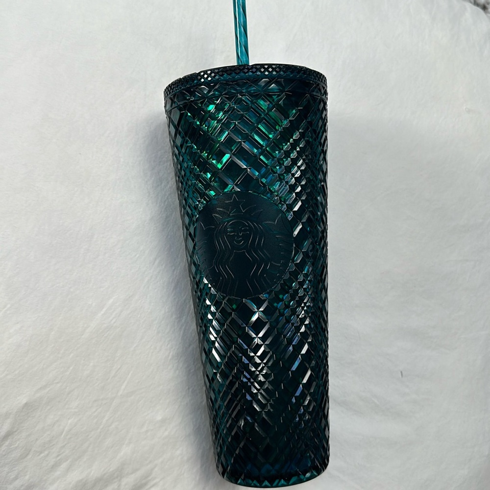 NEW Starbucks Holiday 2021 Winter Green Jeweled Cold Tumbler Cup Venti (24 oz.)